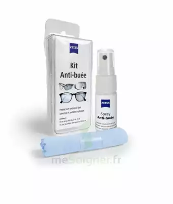 Zeiss Kit Spray Antibuée Fl/15ml + Tissu Microfibres à Moirans