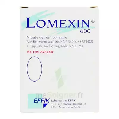 Lomexin 600 Mg Caps Molle Vaginale Plq/1 à Moirans